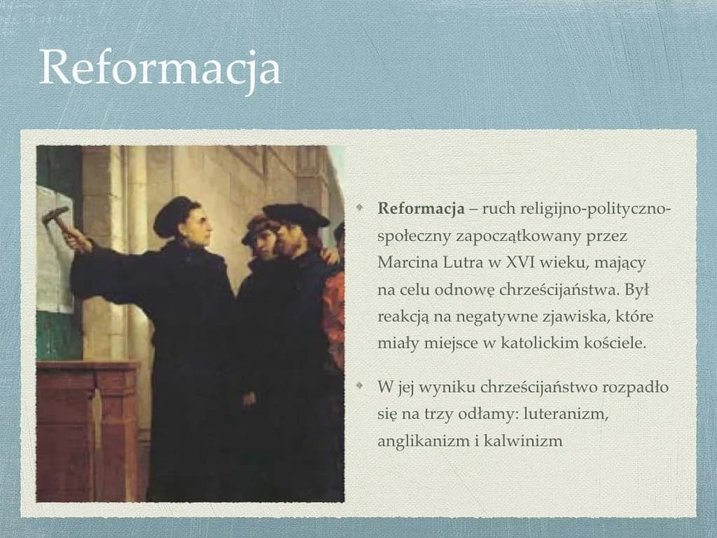 Reformacja definicja i renesans: Kluczowe powiązania i znaczenie
